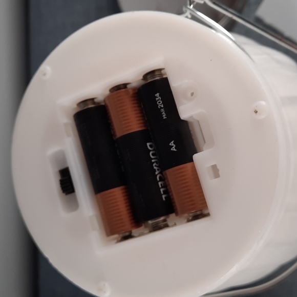 Spinning Stars Motion Glass Lantern Table Decoration Hanging White Silver Timer - Picture 4 of 6